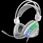 Игровая гарнитура Prism белый, RGB, провод 2 м DEFENDER