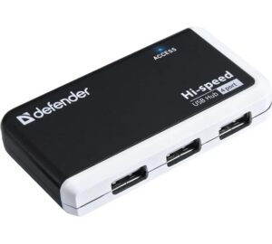Универсальный USB разветвитель Quadro Infix USB2.0, 4порта DEFENDER 1