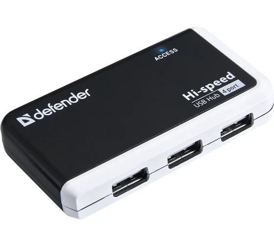 Универсальный USB разветвитель Quadro Infix USB2.0, 4порта DEFENDER 1