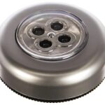Светодиодный фонарь PUSH LIGHT 1 шт х 4 LED Smartbuy 3AAA, серебристый (SBF-831-S)