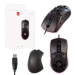 Мышь игровая проводная с подсветкой со сменными панелями GM-5 ISA черная (50шт/кор)