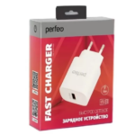 PERFEO Сетевое зарядное устройство с разъемом USB, QC3.0, 18W, белый (I4659)