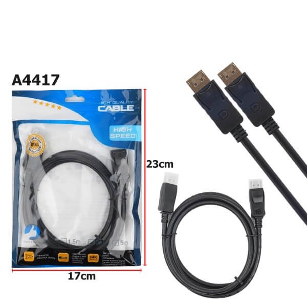 Кабель DisplayPort 4K 1,5м 1