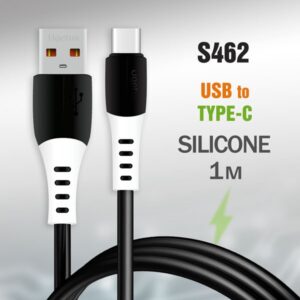 Кабель USB R82 Type-C силиконовый 1000mm (Black)  20pcs 1
