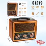 Радиоприемник deespi РЕТРО-стиль RE-09 BT/AM/FM/SW/USB/AUX/MicroSD