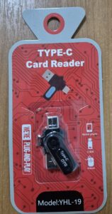 TYPE-C Card Reader OTG YHL-19 1
