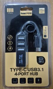 Tape-C Hub 4USB P-3101 1