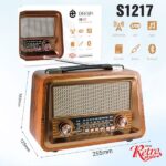 Радиоприемник deespi РЕТРО-стиль RE-07 BT/AM/FM/SW/USB/AUX/MicroSD0