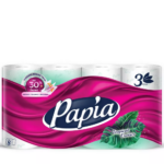 Туалетная бумага PAPIA 3сл 8ш тропическая экзотика 1/7