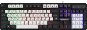 Проводная игровая клавиатура Dark Knight GK-077 RU,бел-черн,104кн,радужная DEFENDER 1