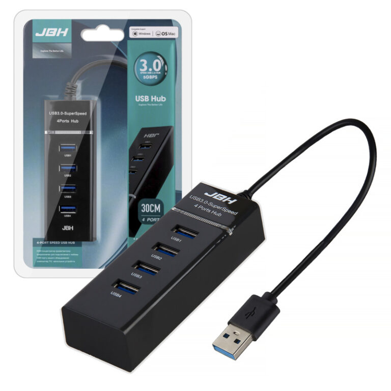 HUB USB на 4 H-02 30cm USB 2.0 JBH 1