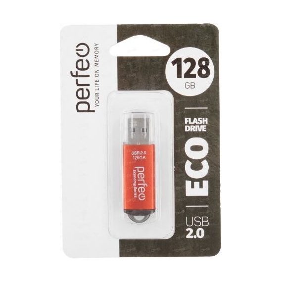 Perfeo USB 128GB E01 Red economy series 1