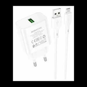 BOROFONE BAS72A/ Сетевое ЗУ/ QC 3.0/ 1 USB/ Выход: 18W/ белый 1