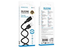 BOROFONE BX113/ USB кабель Micro/ 2m/ 2.4A/ Силикон/ Black 1