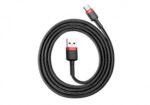 Кабель Baseus Cafule Cable Type-C 3A 2M Красный-Черный CATKLF-C91 1