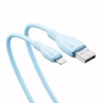 Кабель Baseus Pudding Series Fast Charging Cable USB to iP 2.4A 1.2m голубой P10355700311-00