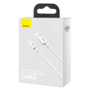 Кабель USB BASEUS Superior Series Fast Charging, USB - Type-C, 6A, 1 м (CATYS-02) белый 1