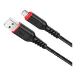 HOCO X59/ USB кабель Micro/ 1m/ 2.4A/ Нейлон/ Red