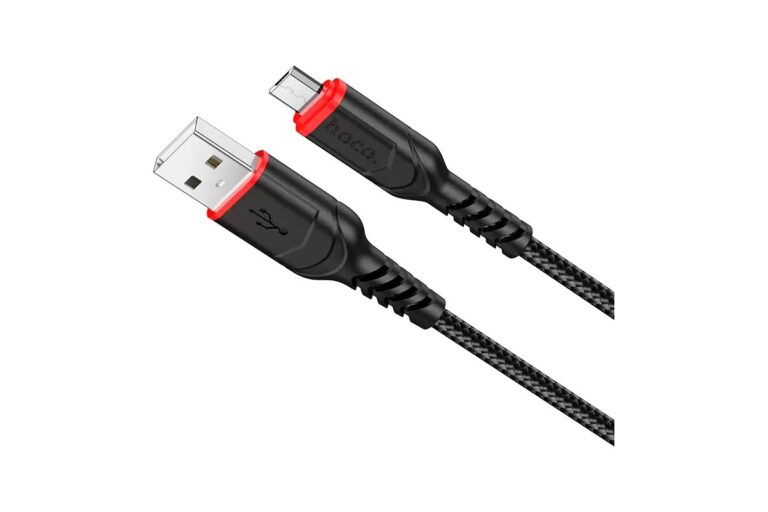 HOCO X59/ USB кабель Micro/ 1m/ 2.4A/ Нейлон/ Red 1