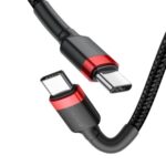 Кабель Baseus Cafule USB Type-C - USB Type-C, 2 м (CATKLF-H91) черный/красный 2