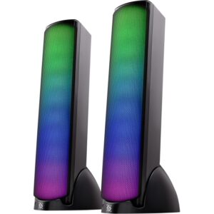 Акустическая 2.0 система SkyPulse 10Вт, BT/RGB, питание от USB DEFENDER 1