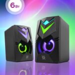 Акустическая 2.0 система J4 6Вт, подсветка, питание от USB DEFENDER