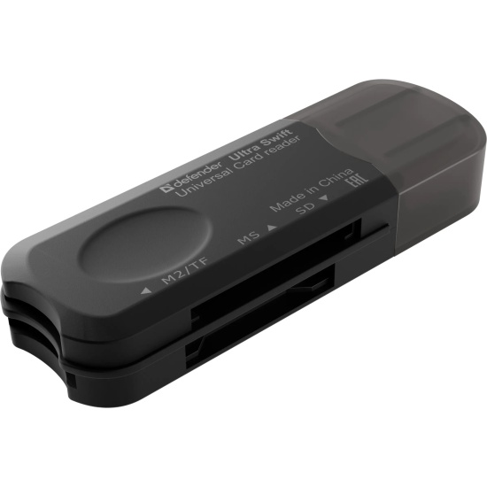 Универсальный картридер Ultra Swift USB 2.0, 4 слота DEFENDER 1 Универсальный картридер Ultra Swift USB 2.0, 4 слота DEFENDER 1