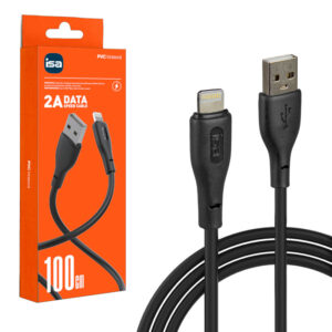 Кабель USB на Lightning 1m 2A X7 ISA черный 1