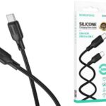 BOROFONE BX113/ PD кабель Type-C-Type-C/ 3m/ 60W/ Силикон/ Black