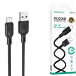 BOROFONE BX113/ USB кабель Micro/ 1m/ 2.4A/ Силикон/ Black