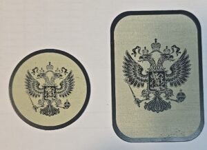 Магниты для автодержателей прямоугольный+круглый герб (2 штук в упаковке) 1