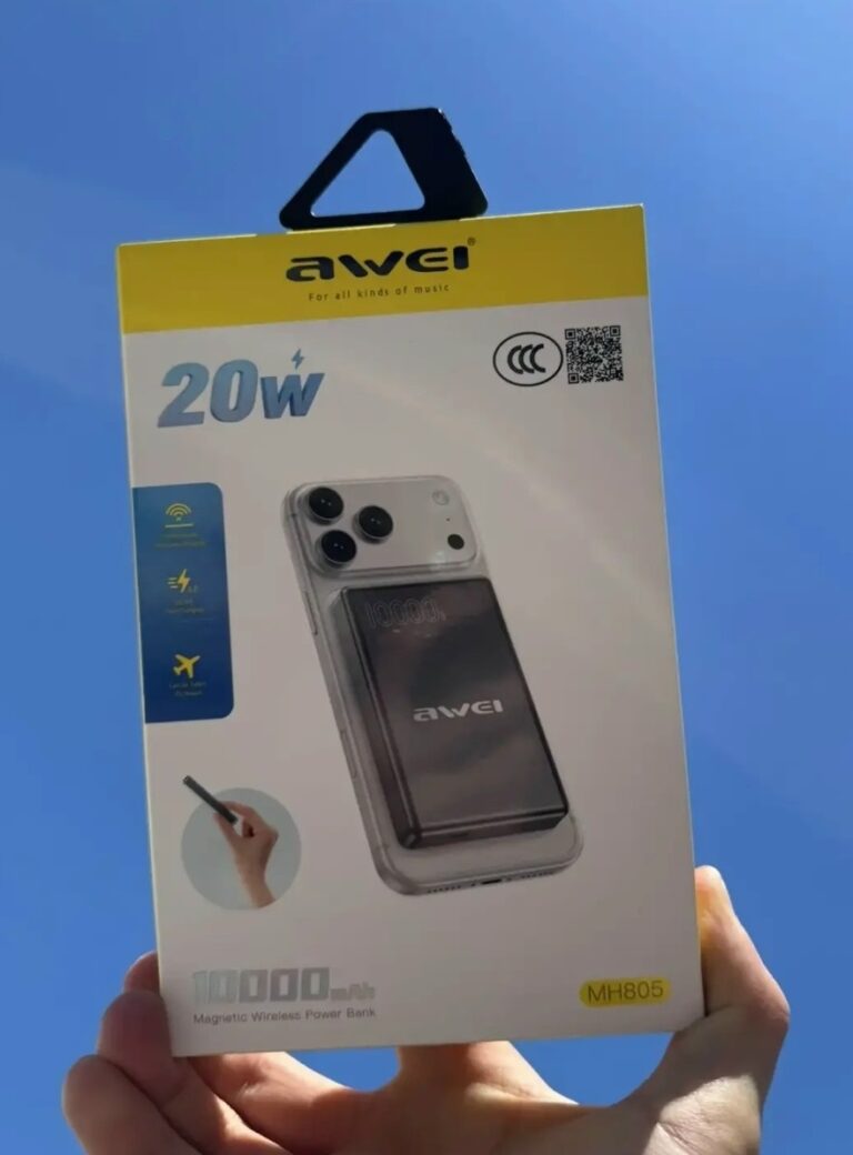 Внешний аккумулятор Awei MH805 10000mah магнит 1