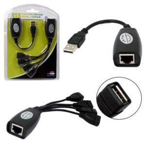 Удлинитель USB H61 (Extender) по витой паре 1M/4F (RJ45) 1