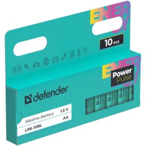 Батарейка алкалиновая LR6-10BL АА, блистер, 10 шт.,PowerPulse DEFENDER 1