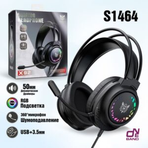 Проводные игровые наушники ONIKUMA X92 black 1