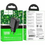 HOCO CS21A/ Сетевое ЗУ + Кабель Type-C 1m/ QC 3.0/ 1 USB/ Выход: 18W/ Black