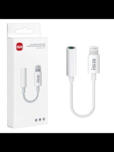 Переходник Lightning на 3,5mm Jack 10 см AC-01 ISA (264 шт/кор) 1