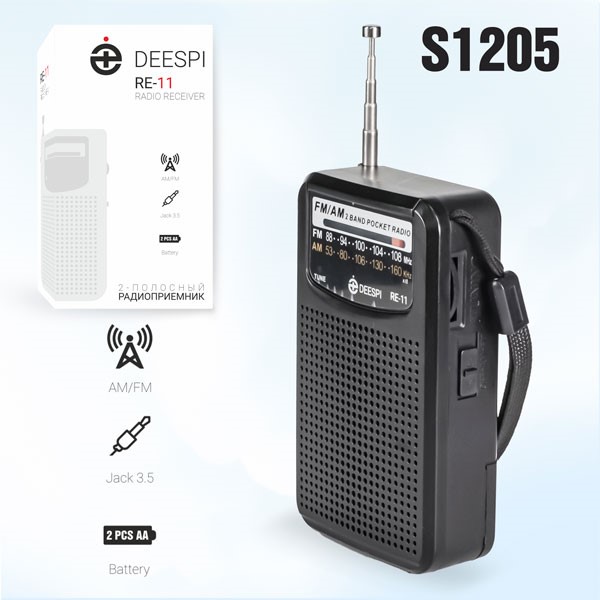 Радиоприемник deespi RE-11 AM/FM/SW/USB/AUX/MicroSD 1