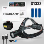 Налобный светодиодный фонарь T62-2 PM10-TG 25pcs