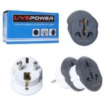 Переходник Евро вилка Live-Power K1616  black (20pcs)