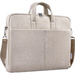 Сумка для ноутбука Solid 15.6" PU кожа, бежевый, карман DEFENDER