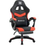 Игровое кресло Runa PRO Черн/крас,PU,класс2,подножка DEFENDER