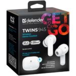 Беспроводная гарнитура Twins 945 Белый, TWS, Bluetooth DEFENDER 4