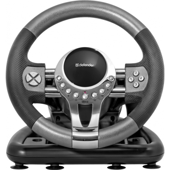 Игровой руль Forsage GTR USB, 12 кнопок, рычаг передач DEFENDER 1