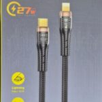 Кабель USB Awei CL-229I  {Black} 1200mm 27W