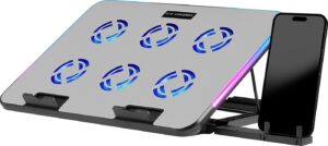 Подставка для ноутбука NS-515 15.6", 6 вентиляторов, RGB DEFENDER 1