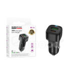 BOROFONE BZ34B/ Авто ЗУ + кабель C-C 1m/ PD + QC 3.0/ 2 USB: Type-C + Type-A/ Выход: 20W+18W/ черный