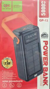 Внешний аккумулятор GM 50000mAh GP13 Solar Black 1