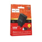 HOCO CS92A/ Сетевое ЗУ/ QC 3.0/ 1 USB/ 18W/ черный