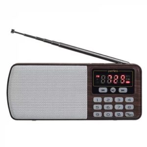 Perfeo радиоприемник цифровой ЕГЕРЬ FM+ 70-108МГц/ MP3/ питание USB или BL5C/ коричневый (i120-BK) 1